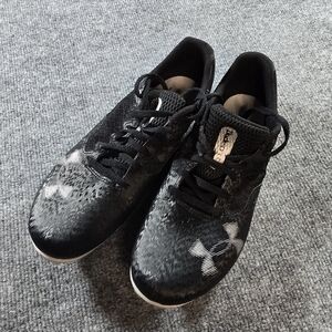 Under Armour Kick Sprint 4 Track Spikes Unisex Mens 8.5 Women's 10 Black Gray